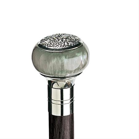 Design Toscano Gentleman's Choice: Emerald Sphere Solid Hardwood Walking Stick TV5237